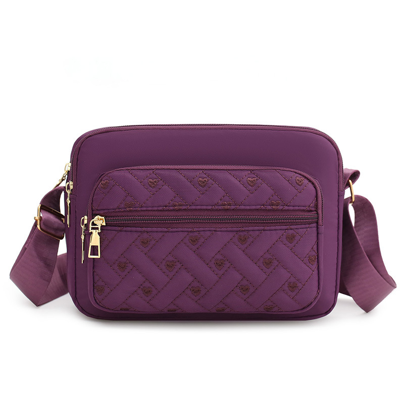 New cross-border women's bag, simple single-shoulder crossbody bag, convenient nylon fabric bag, wholesale from foreign trade women's bag manufacturer undefined