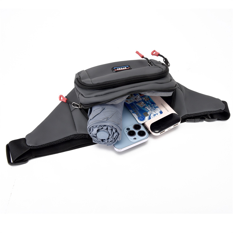 Men's and women's multi-functional large-capacity waterproof waist bag, business money collection storage bag, construction site work mobile phone bag, chest bag Specification image