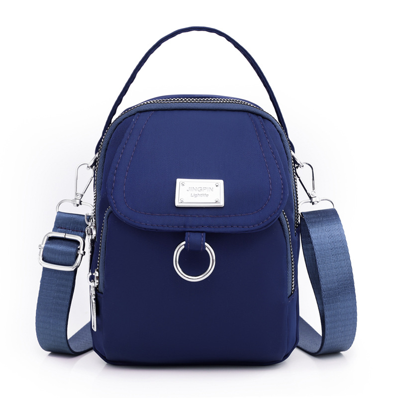 New casual and trendy candy-colored single-shoulder crossbody bag, Korean-style simple handbag, nylon versatile mobile phone small bag for women undefined