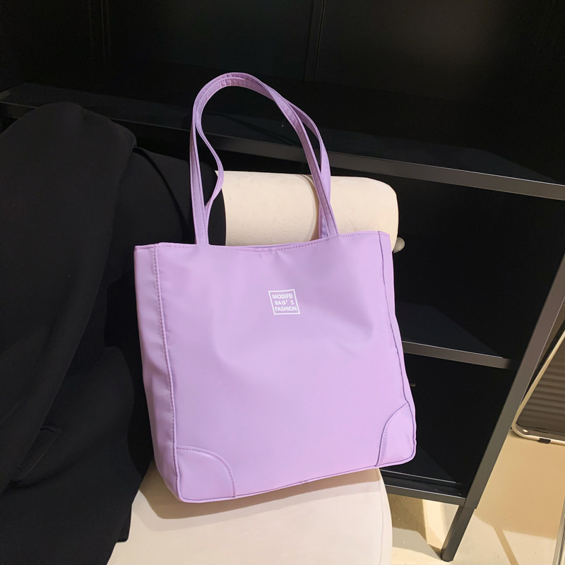 Bag Girl 2022 New large-capacity single-shoulder bag, fashionable and versatile nylon handbag, simple commuting tote bag undefined