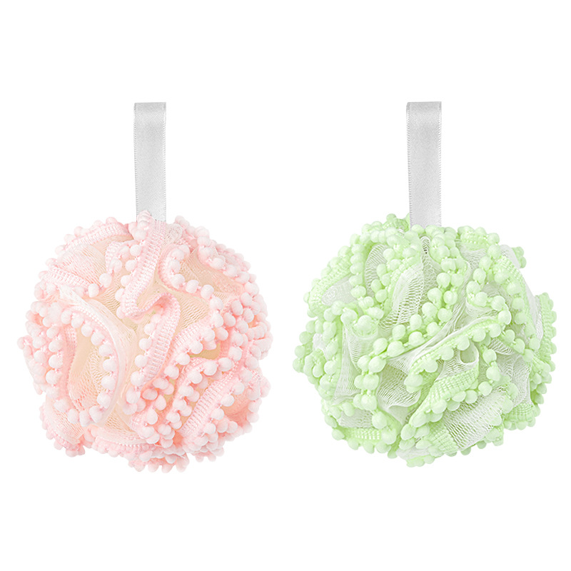 New hairball bath balls, soft scrubbing towels, large bath balls, bath balls for women Specification image