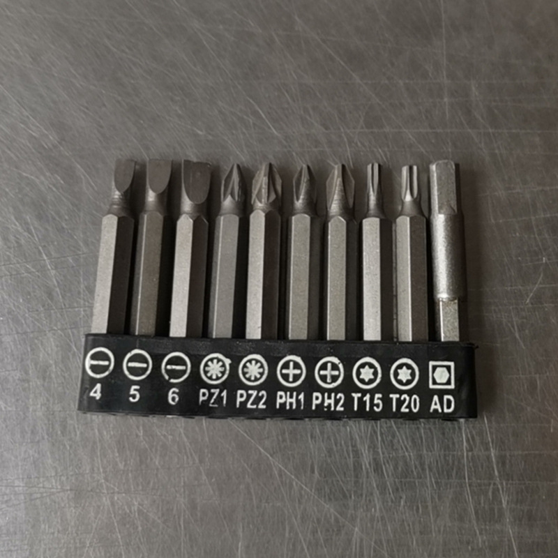 10PC screwdriver set, electric, pneumatic, flat-head, cross-head, plum blossom, cross-head screwdriver, CRV material undefined