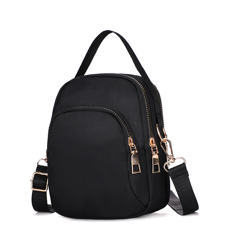 2022 new style nylon crossbody small bag, casual large-capacity hand-held shell bag, single-shoulder phone bag, versatile women's bag Item Picture