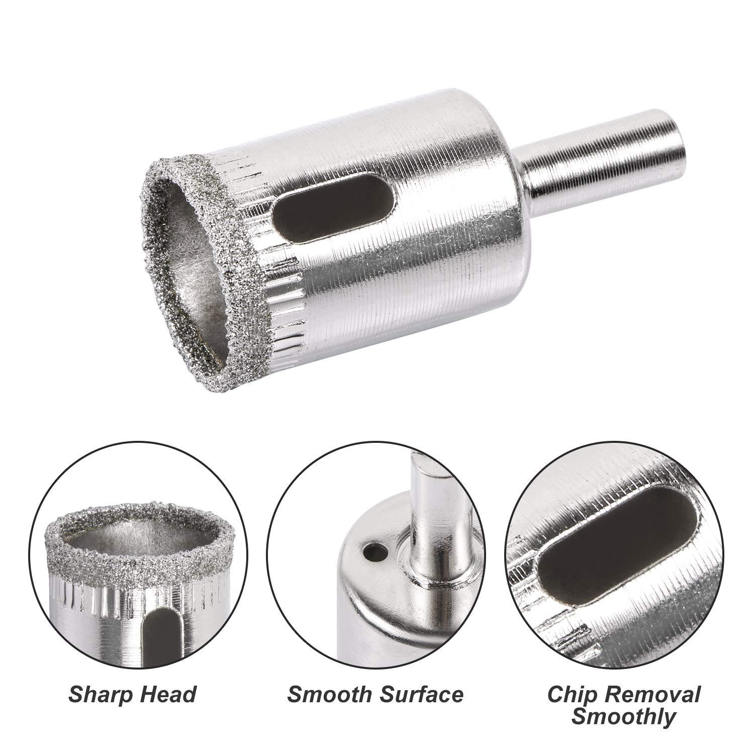 Glass drill bit set, corrector, diamond sand hole opener, marble tile drill bit, glass hole opener set details Picture