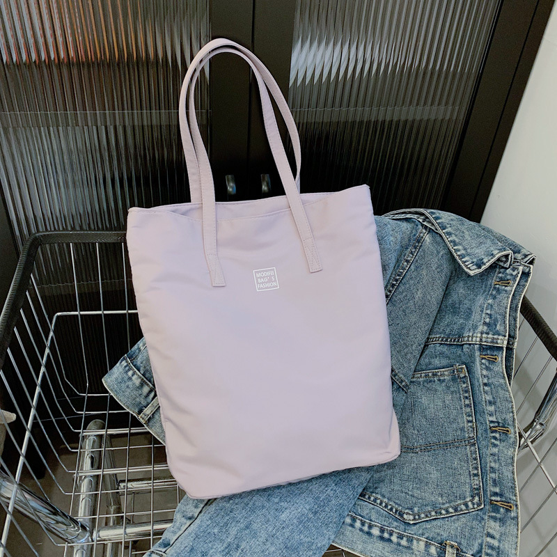 Large-capacity women's single-shoulder bag, 2022 new fashionable and simple handbag, Oxford fabric tote bag for commuting to school undefined