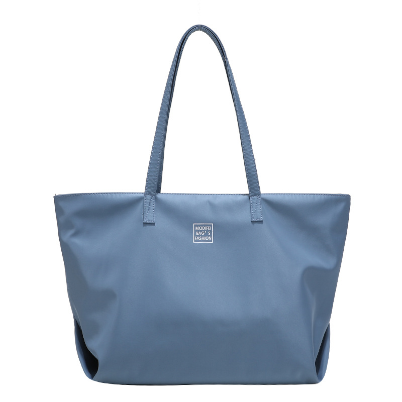 Korean style ins simple large-capacity Oxford cloth bag, class commuting bag, tote bag, canvas hand bag, shoulder bag, women's bag Item Picture