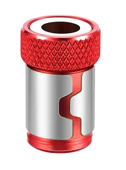 Universal 1/4 batch head magnetic ring, nozzle, magnetic ring, color metal screwdriver head, positioning and magnetizing device, magnetic ring steel sleeve undefined
