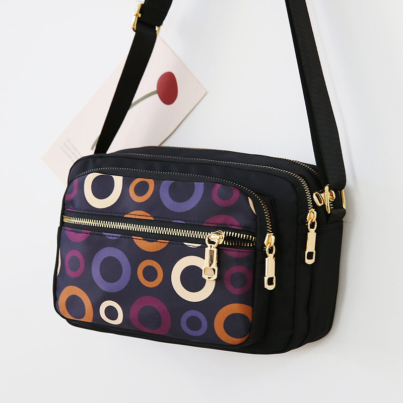 Single-shoulder crossbody bag, nylon fabric, middle-aged and elderly mommy bag, backpack, canvas bag, women's bag, large capacity for setting up a stall and making dumplings undefined