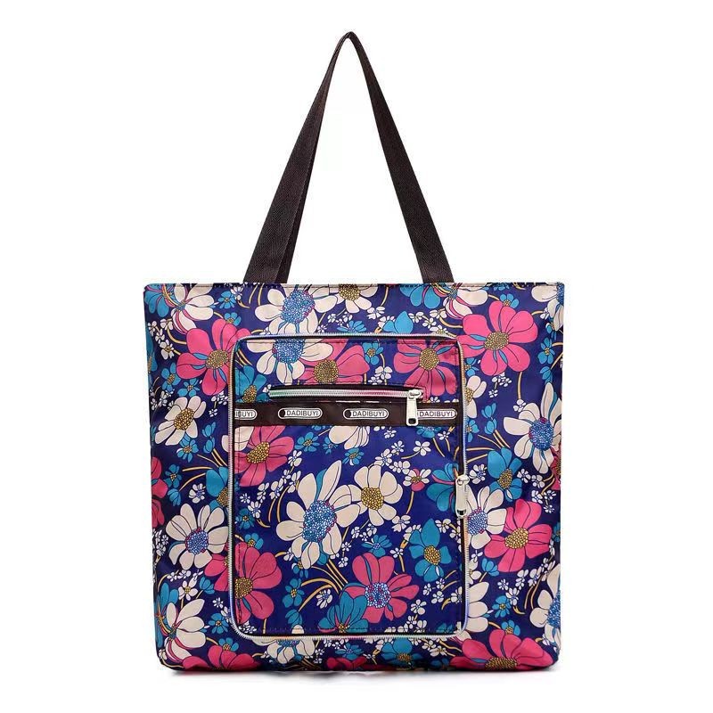 Folding handbags, mom's shopping eco-friendly bags, large-capacity travel bags, casual shoulder bags, ladies' gift bags details Picture