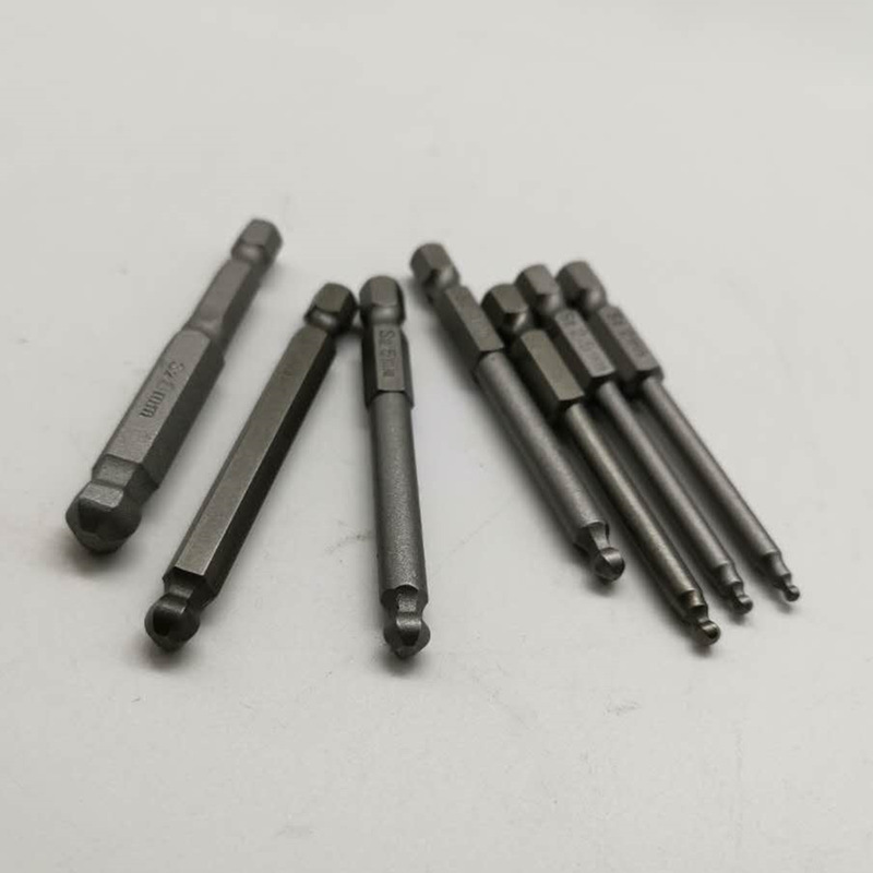 S2 alloy 1/4 handle screwdriver with hard ball head air screwdriver, hexagon socket screwdriver tip, screwdriver nozzle and pneumatic screwdriver nozzle set Application Scenario