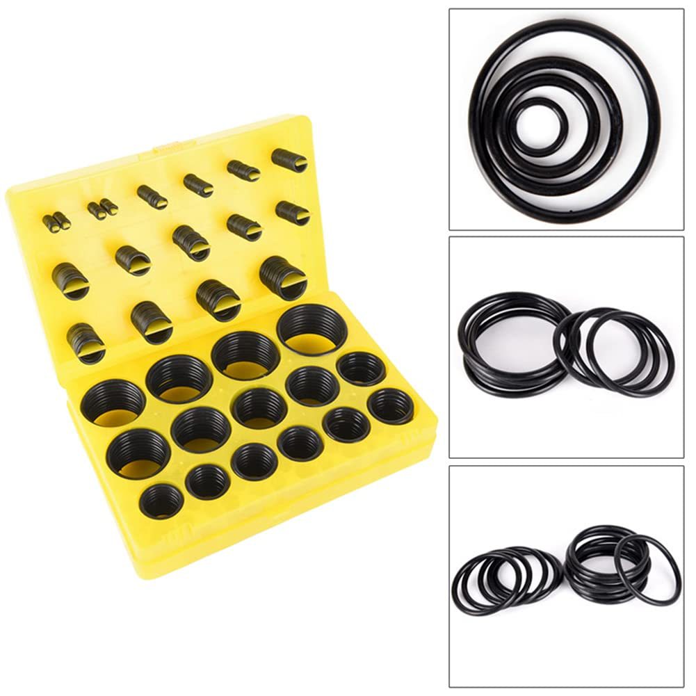 Red, yellow and blue nitrile rubber O-ring repair box, oil-resistant and high-temperature resistant rubber ring, auto repair household set Application Scenario