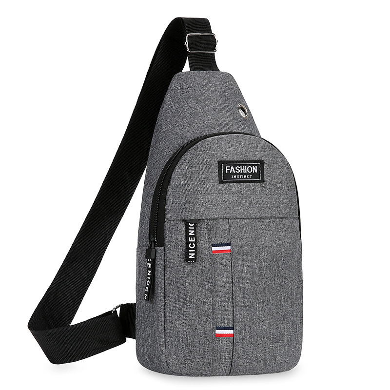 Cross-border men's chest bag, Oxford fabric multi-functional sports outdoor casual single-shoulder bag, three-layer crossbody bag, men's bag Application Scenario