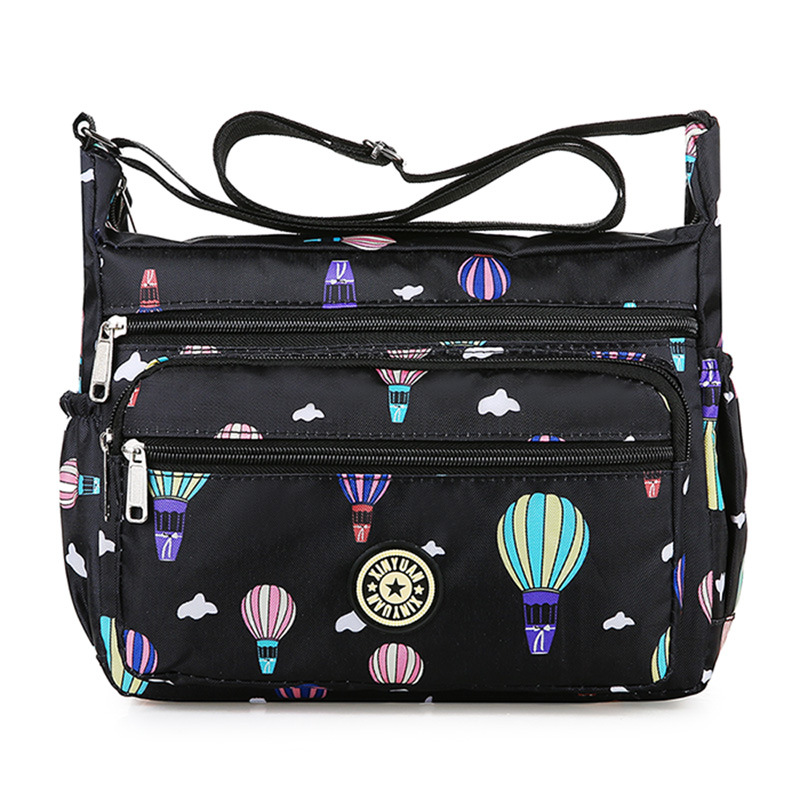 New Oxford fabric women's bag, floral fabric bag, large-capacity single-shoulder crossbody large bag for middle-aged and elderly people, street stall bag, canvas mom bag undefined