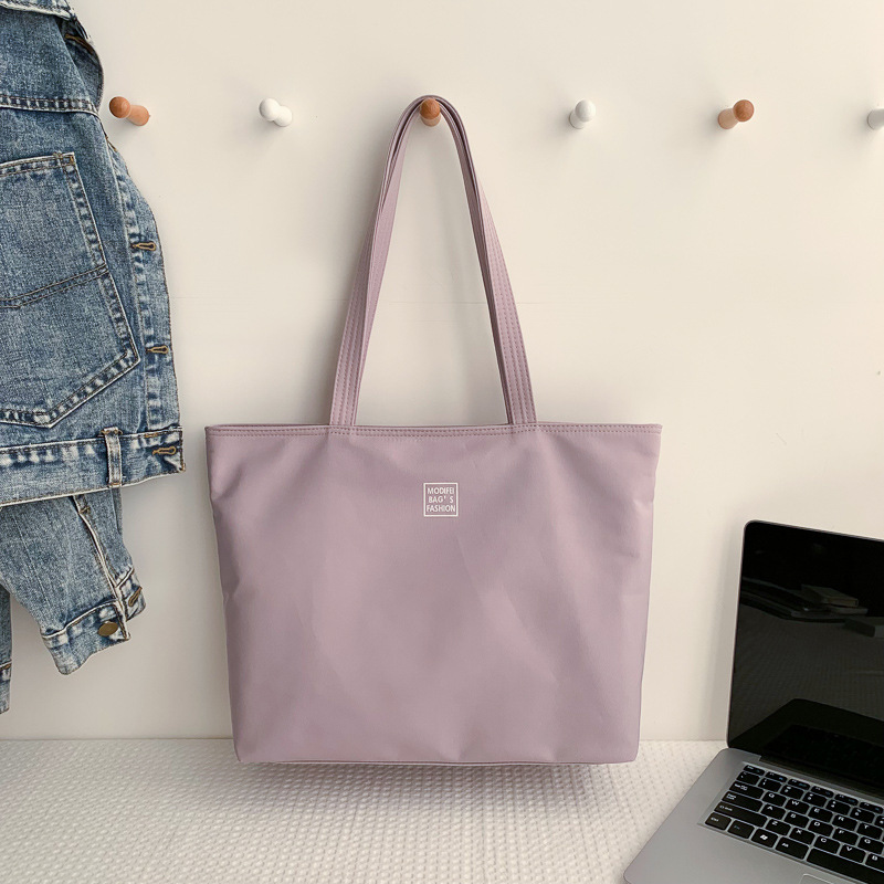 Large-capacity, simple women's bags, canvas handbags, large bags, trendy 2022 new style, elegant single-shoulder bags, tote bags undefined