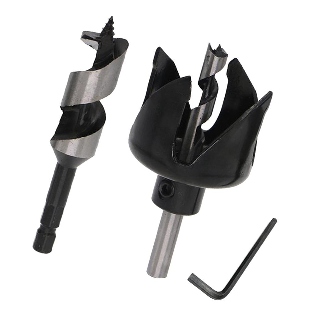 Spherical door lock hole opener, hole reamer, woodworking drill bit, self-drilling, door handle hole opener 22mm, 54mm Application Scenario