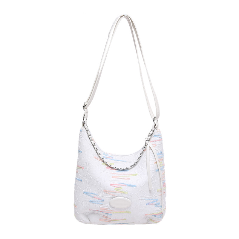 2024 New women's bag: Fashionable and versatile single-shoulder crossbody bag, large-capacity casual canvas bag, student commuting bag for classes undefined