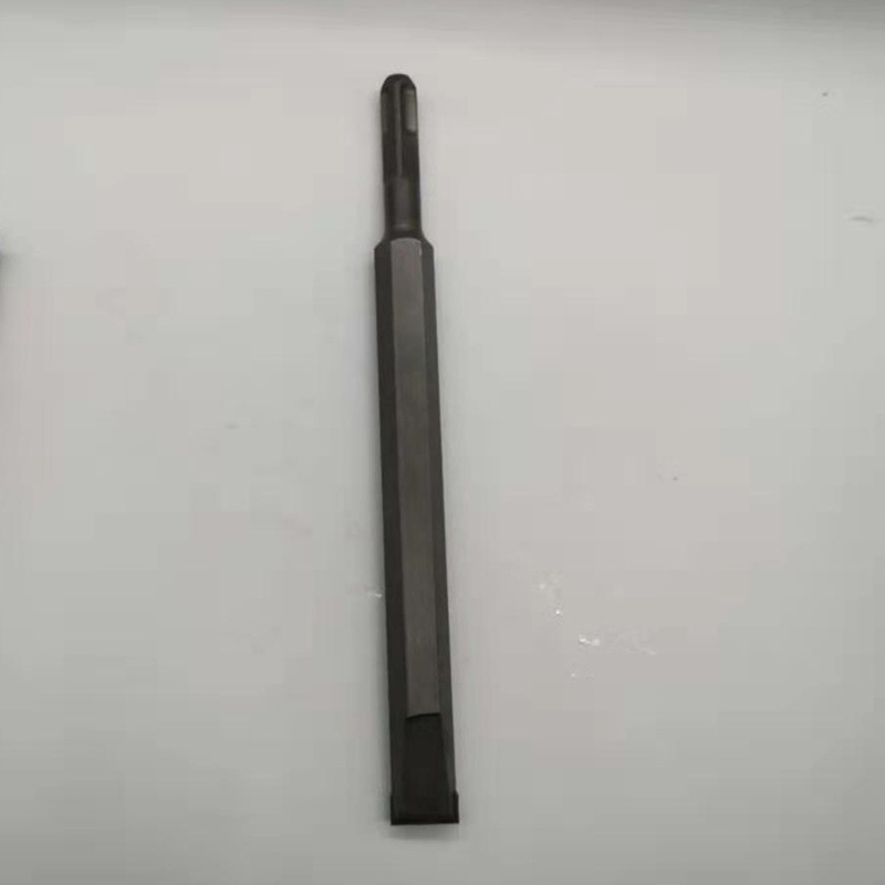 Electric hammer drill bit wall chisel king square handle four-pit impact drill bit smooth rod alloy chisel head concrete slotting electric pick chisel Specification image