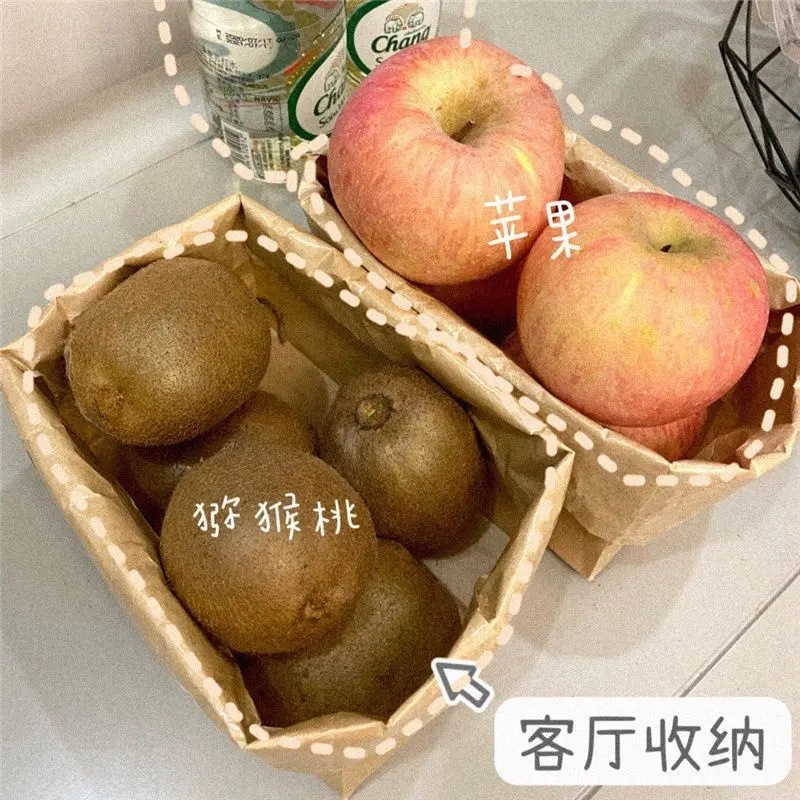 30 kraft paper bags for student desktop storage of miscellaneous items details Picture