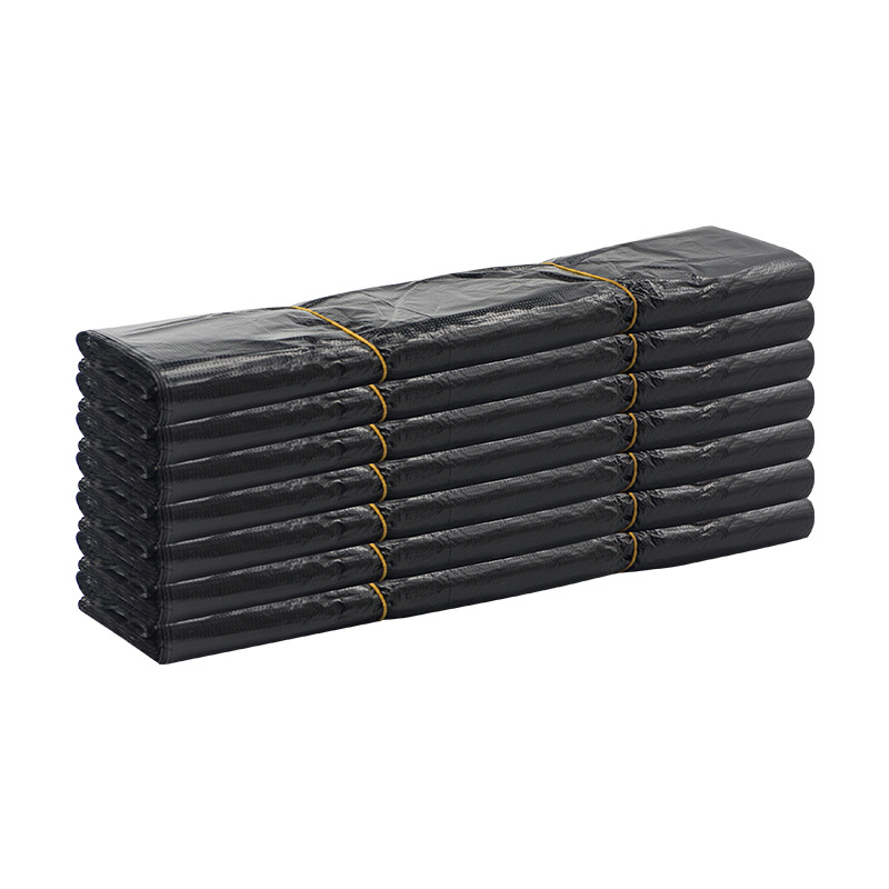 Household garbage bags, hand-held vests, thickened disposable black kitchen plastic bags Item Picture