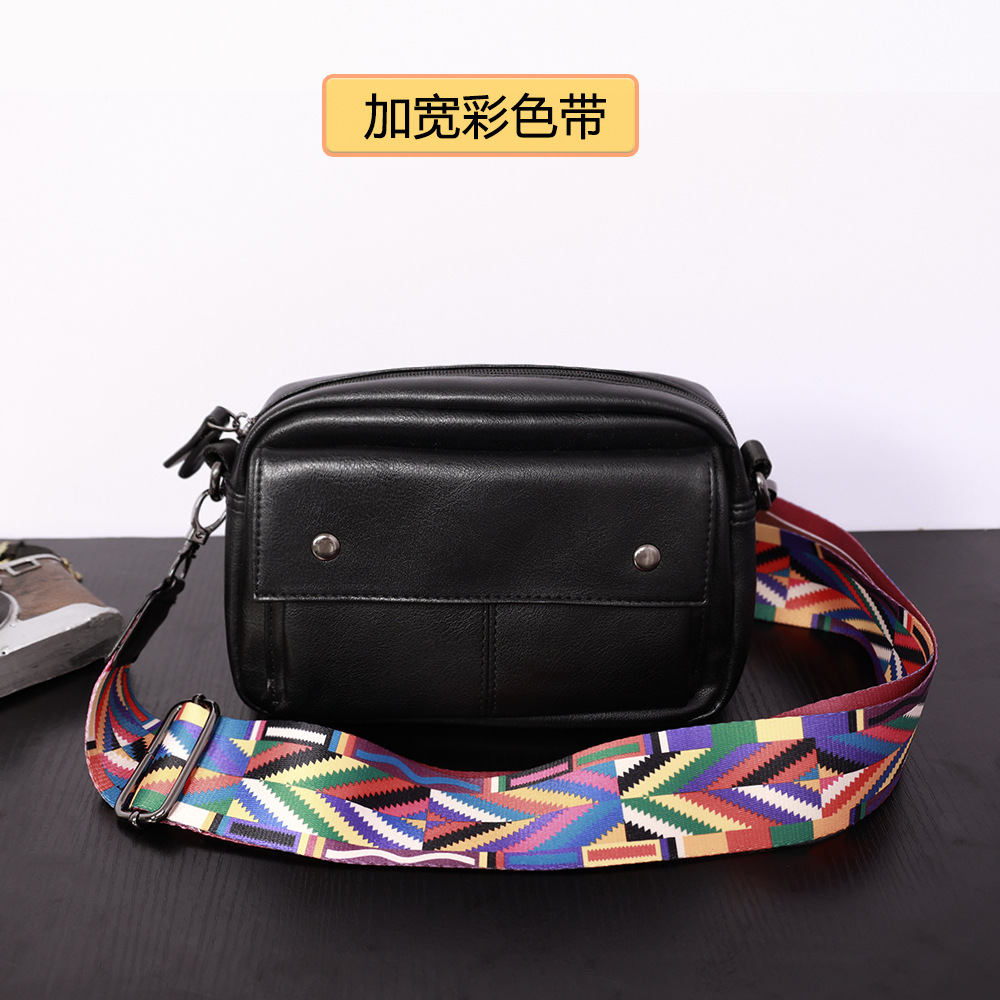 2024 New men's single-shoulder bag, a trendy leather sporty casual crossbody bag, a batch of Korean-style small crossbody bags for young people undefined