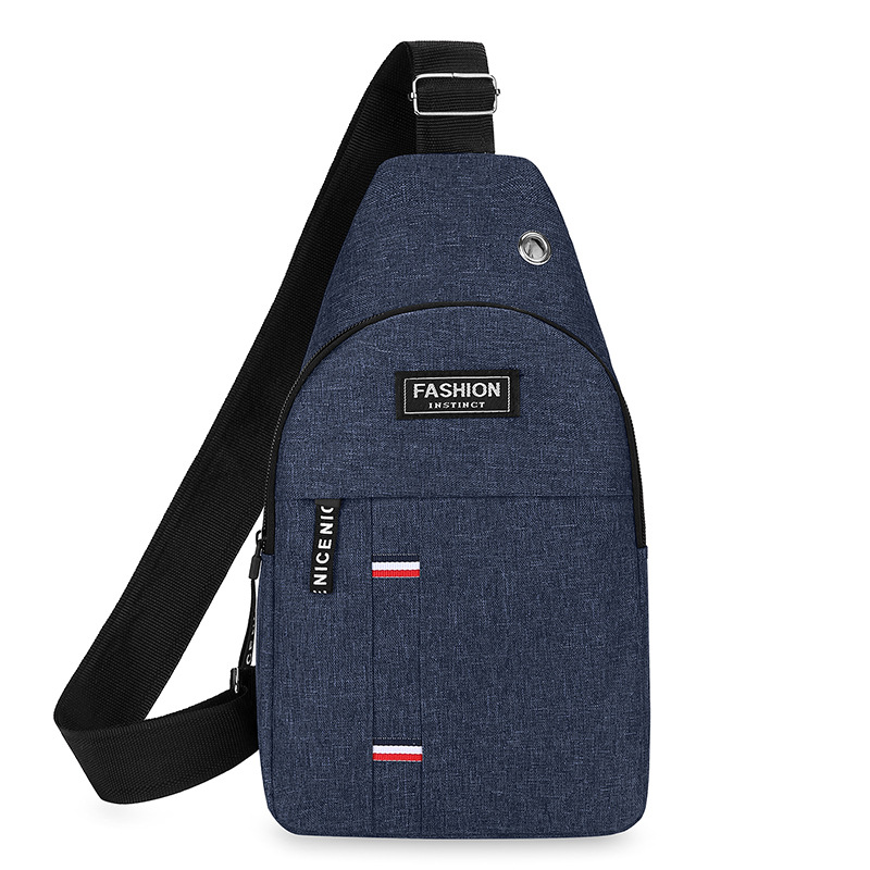 Cross-border men's chest bag, Oxford fabric multi-functional sports outdoor casual single-shoulder bag, three-layer crossbody bag, men's bag undefined