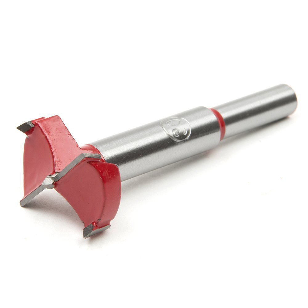 Red woodworking hole opener, extended hinge drill, alloy tungsten steel hole drill, plastic reaming drill bit, hand drill for hole opening Item Picture