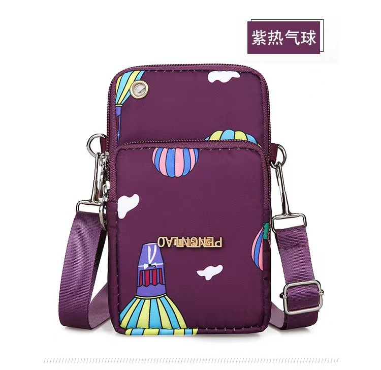 Oxford Cloth mobile phone bag, mini square bag for women, fashionable and versatile, single-shoulder crossbody bag, coin purse, direct supply from the manufacturer undefined