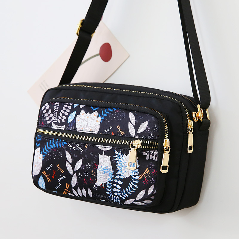 Single-shoulder crossbody bag, nylon fabric, middle-aged and elderly mommy bag, backpack, canvas bag, women's bag, large capacity for setting up a stall and making dumplings undefined