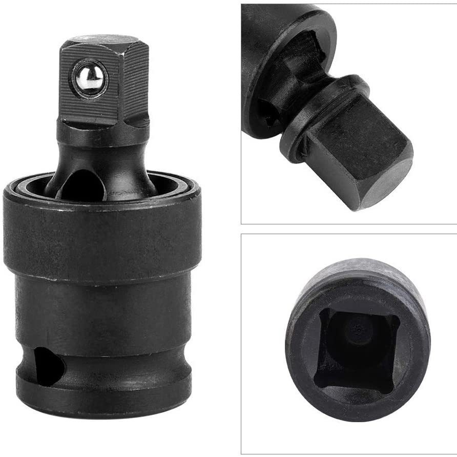 Electric wrench universal joint conversion joint, multi-functional 360-degree rotatable 1/2 socket, large fly pneumatic interface Item Picture
