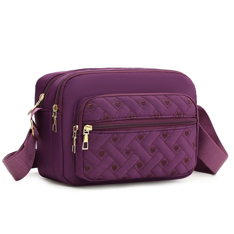 New cross-border women's bag, simple single-shoulder crossbody bag, convenient nylon fabric bag, wholesale from foreign trade women's bag manufacturer Specification image