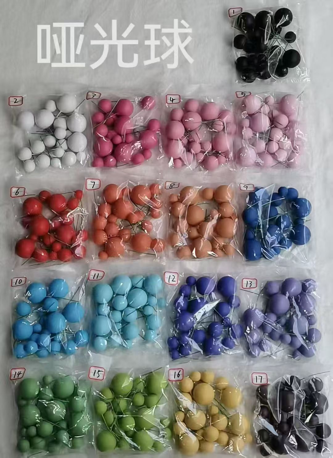 Cake decoration: Super hard foam balls, iridesy balls, Christmas balls, white balls, cake arrangements, party birthday cake ornaments details Picture