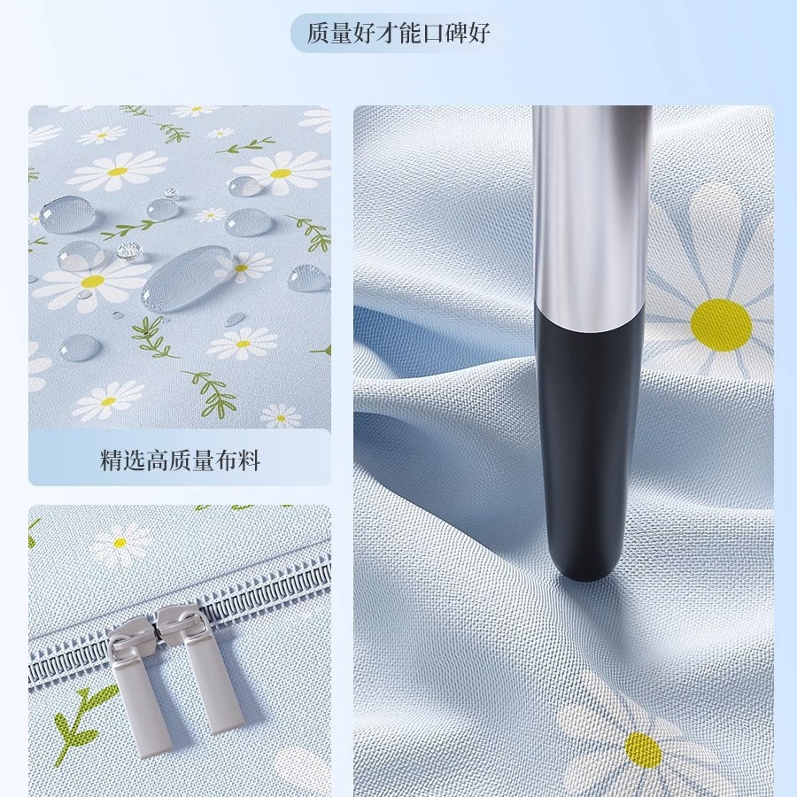 Daisy quilt storage bag, clothes, luggage, moving packing bag, large-capacity thickened waterproof and moisture-proof cotton quilt bag details Picture