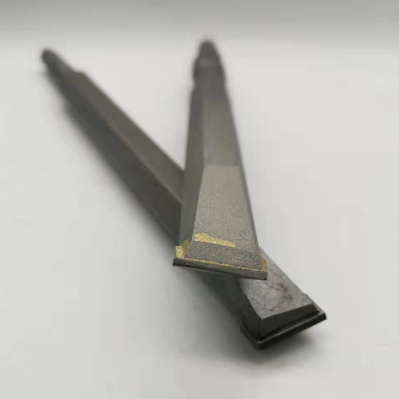 Electric hammer drill bit wall chisel king square handle four-pit impact drill bit smooth rod alloy chisel head concrete slotting electric pick chisel Application Scenario