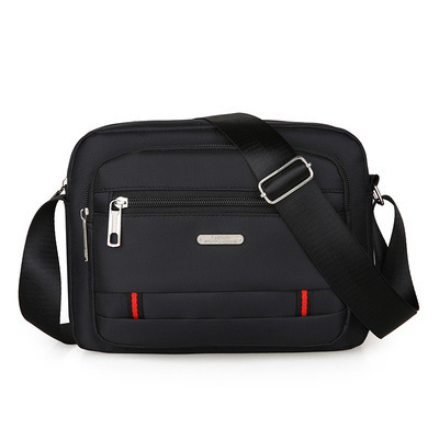 Nylon men's bag, single-shoulder bag, sporty business crossbody bag, waterproof large-capacity men's backpack, trendy men's crossbody bag, casual bag undefined