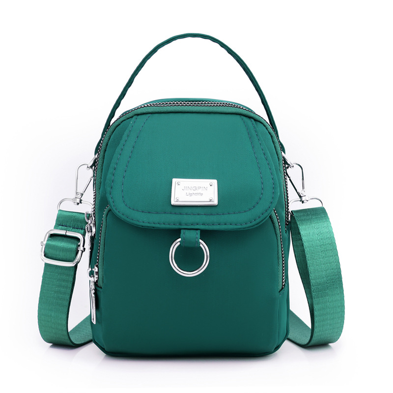 New casual and trendy candy-colored single-shoulder crossbody bag, Korean-style simple handbag, nylon versatile mobile phone small bag for women undefined