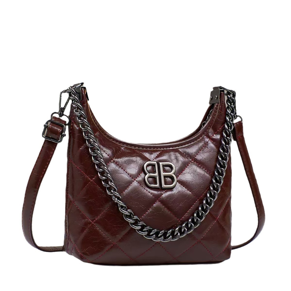 Spring and summer new Korean style simple and versatile single-shoulder crossbody bag, trendy handbag, large bag, elegant, middle-aged women's bag, mom's bag Item Picture