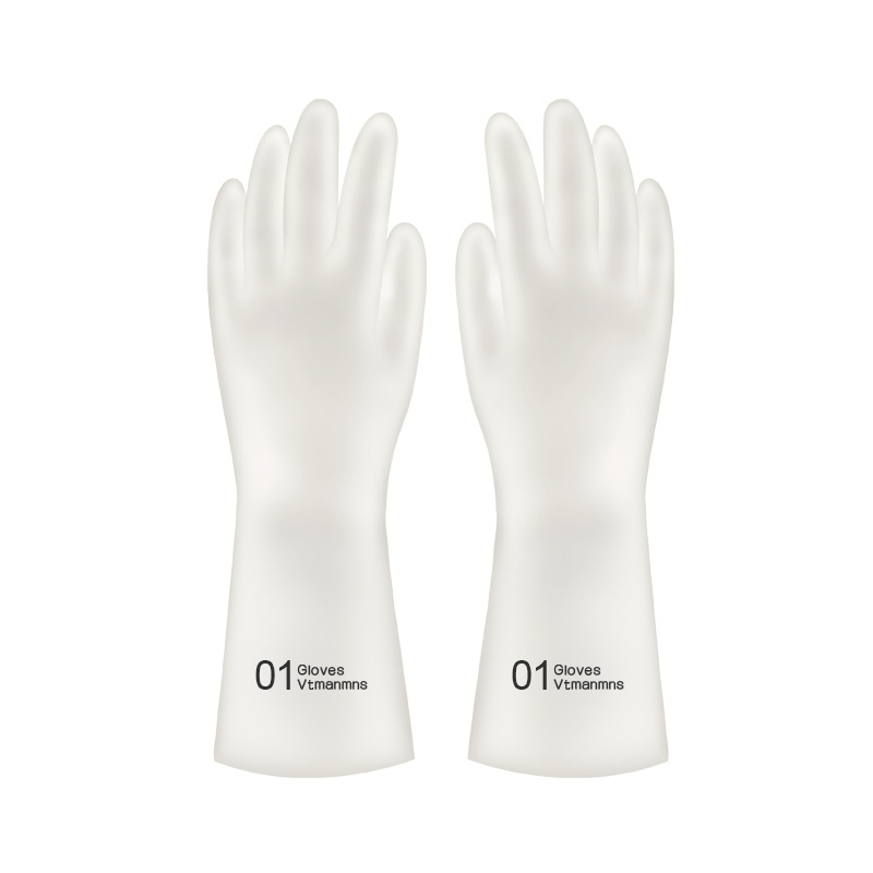 Laundry and dishwashing gloves for women, kitchen, household chores. Rubber waterproof, durable, clean, thick, wear-resistant, anti-slip and hygienic undefined