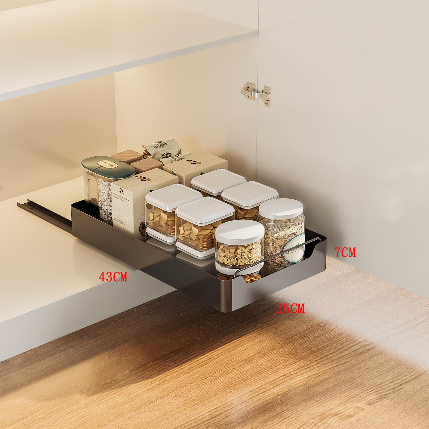 Non-drilling kitchen pull-out storage rack, sink, pull-out basket, cabinet, sliding rail, drawer, storage box, seasoning rack undefined