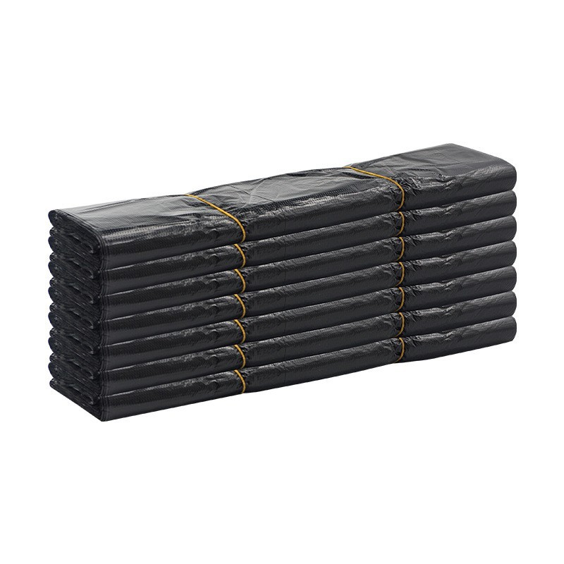 Household garbage bags, hand-held vests, thickened disposable black kitchen plastic bags undefined