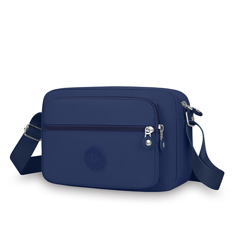New washed nylon fabric women's bag, single-shoulder crossbody bag, middle-aged and elderly mother's bag, simple and versatile, cross-border export bag undefined