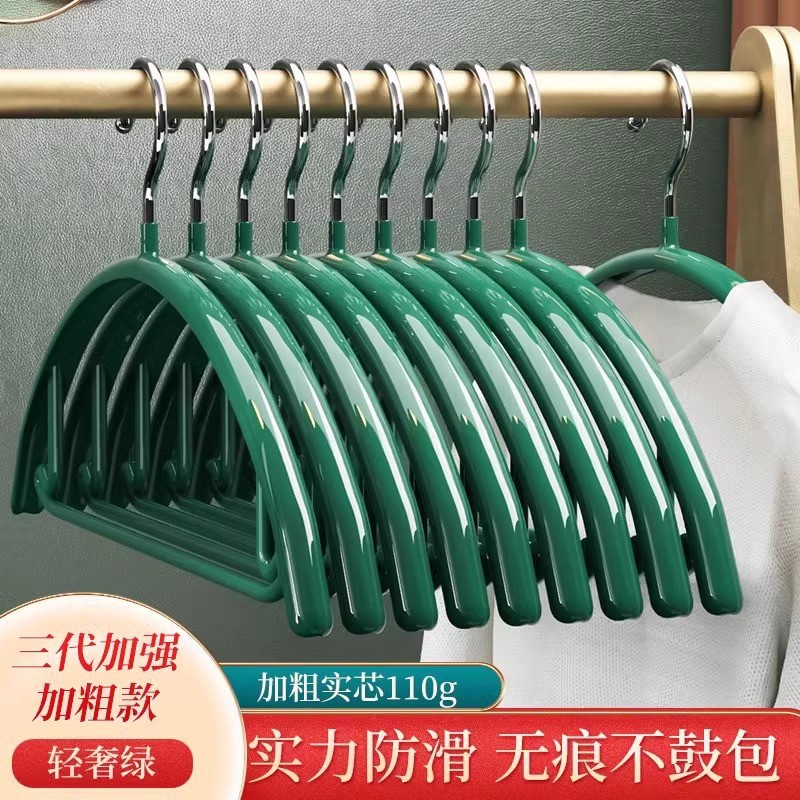 半圆不锈钢衣架挂衣家用防肩角不起包衣服撑子学生宿舍阳台晾衣挂 undefined
