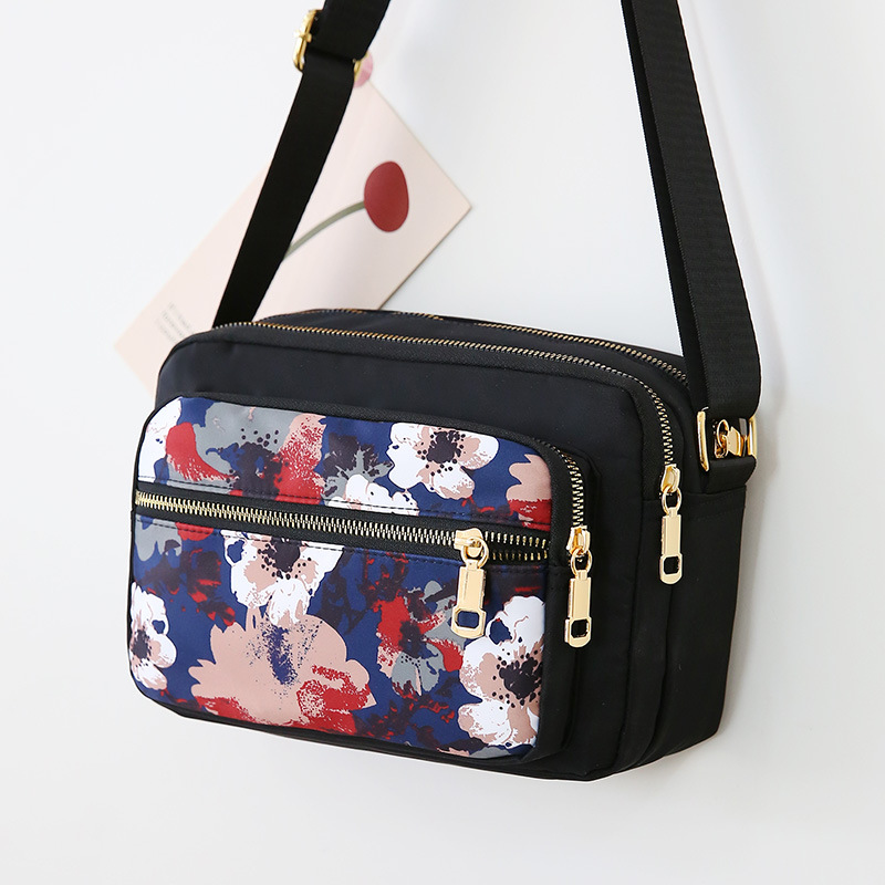Single-shoulder crossbody bag, nylon fabric, middle-aged and elderly mommy bag, backpack, canvas bag, women's bag, large capacity for setting up a stall and making dumplings undefined