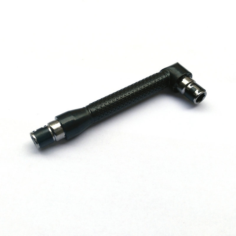 Mini simple quick ratchet wrench 1/4 air batch head screw lever 6.35 Quick socket wrench L-shaped joint rod Item Picture