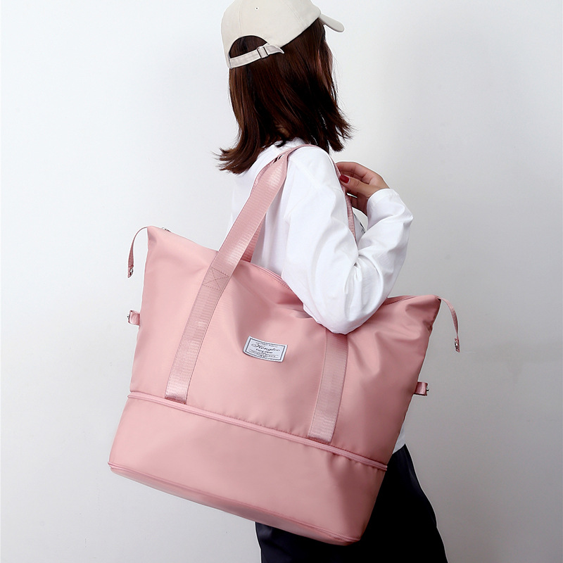 Wholesale short-distance travel bags, dry and wet separation sports hand and shoulder bags, large-capacity men's and women's sports, yoga and fitness bags Specification image