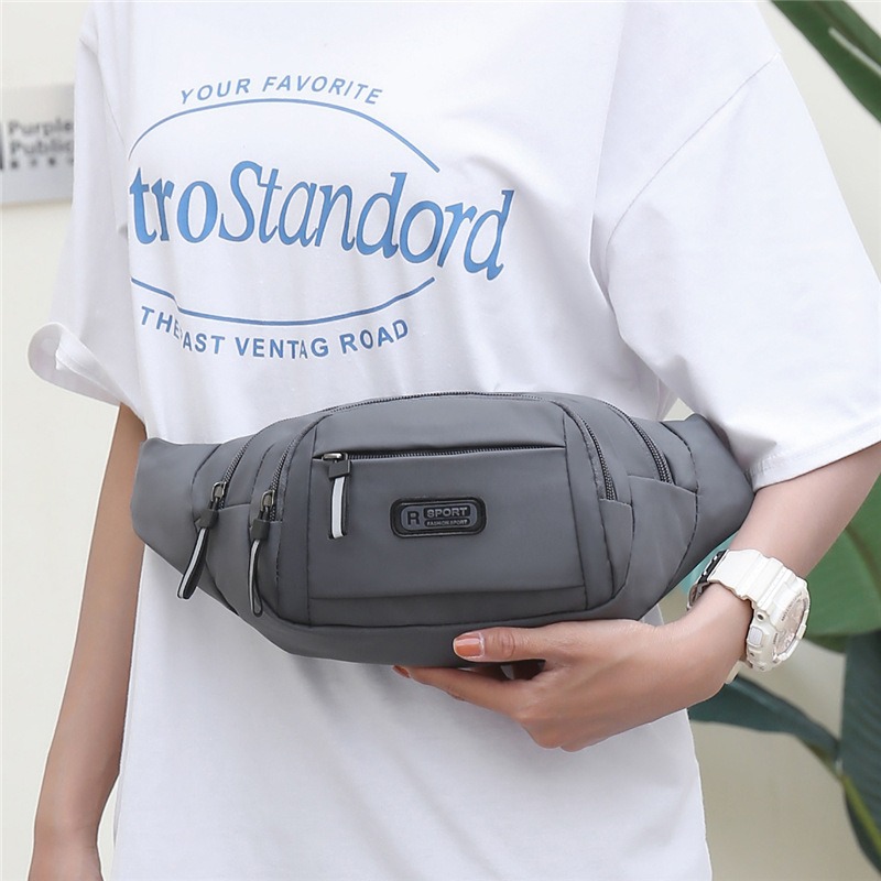 New multi-functional waist bags for men and women, casual outdoor sports mobile phone waist bags, large-capacity cash register and money collection waist bags wholesale details Picture