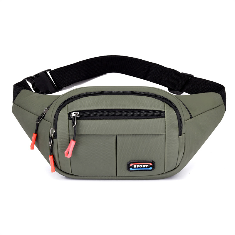 New cross-border running men's and women's waist bags with large capacity, waterproof and wear-resistant, 8-inch for casual travel Item Picture