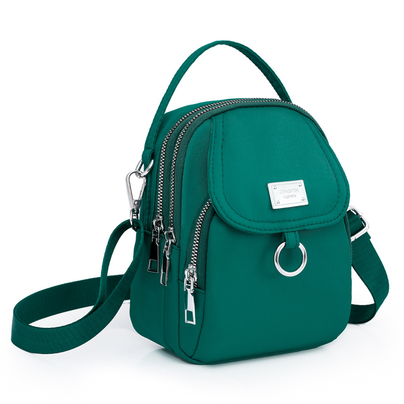 New casual and trendy candy-colored single-shoulder crossbody bag, Korean-style simple handbag, nylon versatile mobile phone small bag for women Item Picture