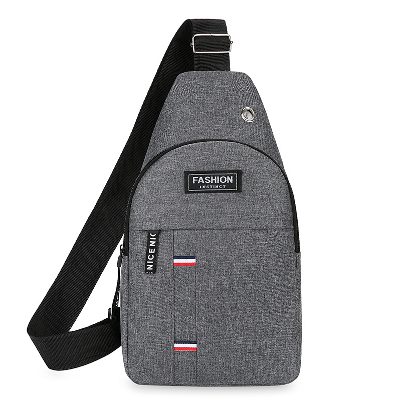Cross-border men's chest bag, Oxford fabric multi-functional sports outdoor casual single-shoulder bag, three-layer crossbody bag, men's bag undefined