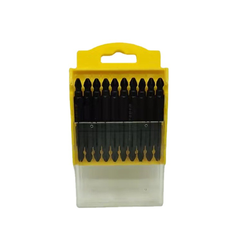 Special double-head cross-head screwdriver for electric drills, electric S2 alloy steel strong magnetic high hardness magnetic anti-slip small screwdriver Specification image