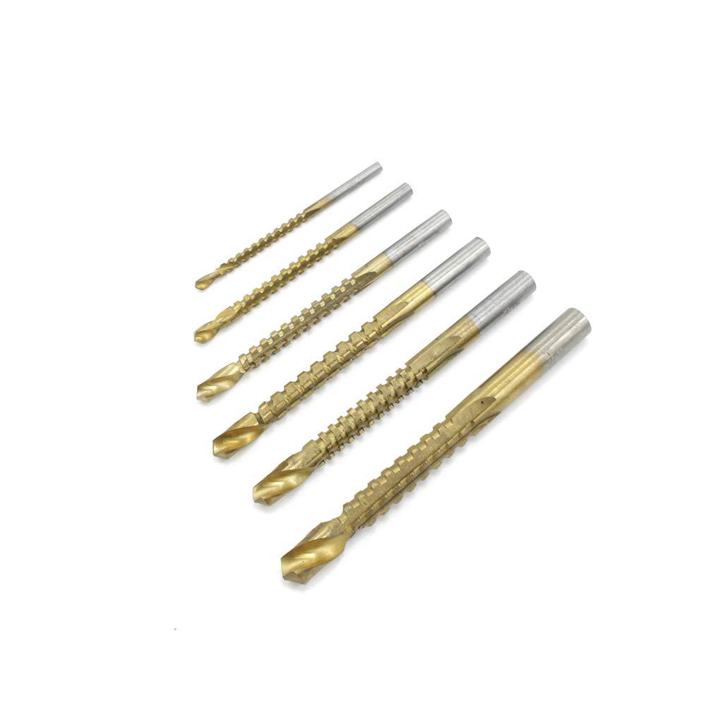 Twist drill bit set, multi-functional metal-specific rotary head woodworking electric drill bit, high-speed steel drilling, slotting, sawtooth Application Scenario